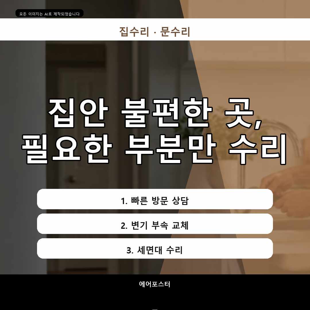 경기도 과천시 과천동 샤워기수리, 빠른 점검을 위한 상담 준비사항