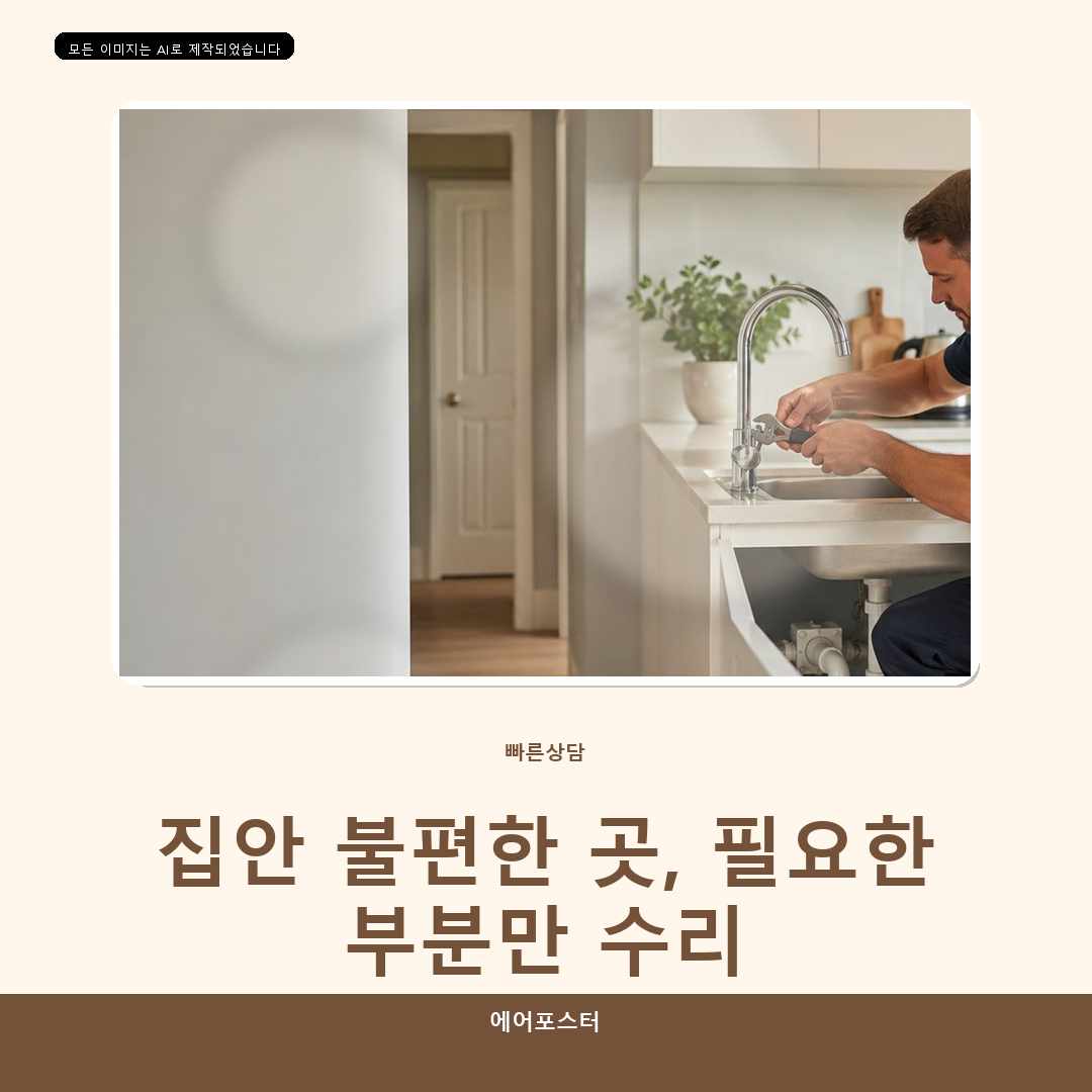 수원시 집수리교체 경기도 수원시 매탄동 욕조수전교체, 작업 직후 사용 전에 확인할 내용