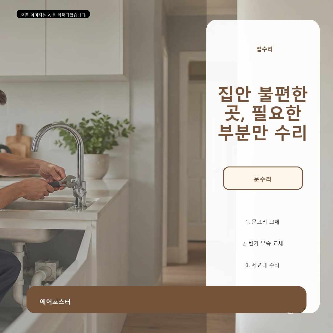 경기도 안산시 신길동 싱크대수리, 건조와 양생 시간을 확인해야 하는 이유