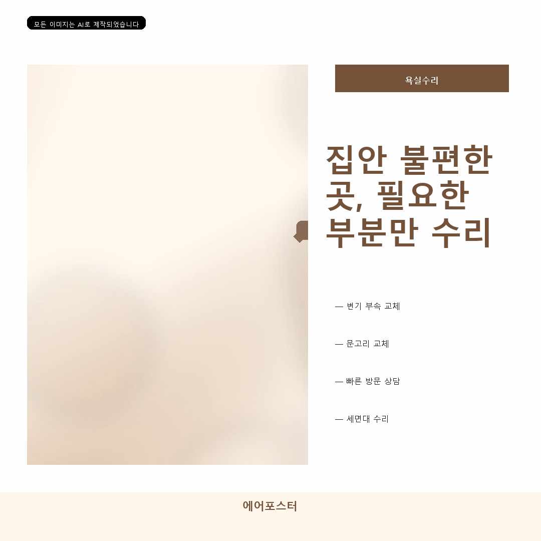 안양시 집수리 경기도 안양시 관양동 주방수전설치, 교체 전에 확인할 자재 규격