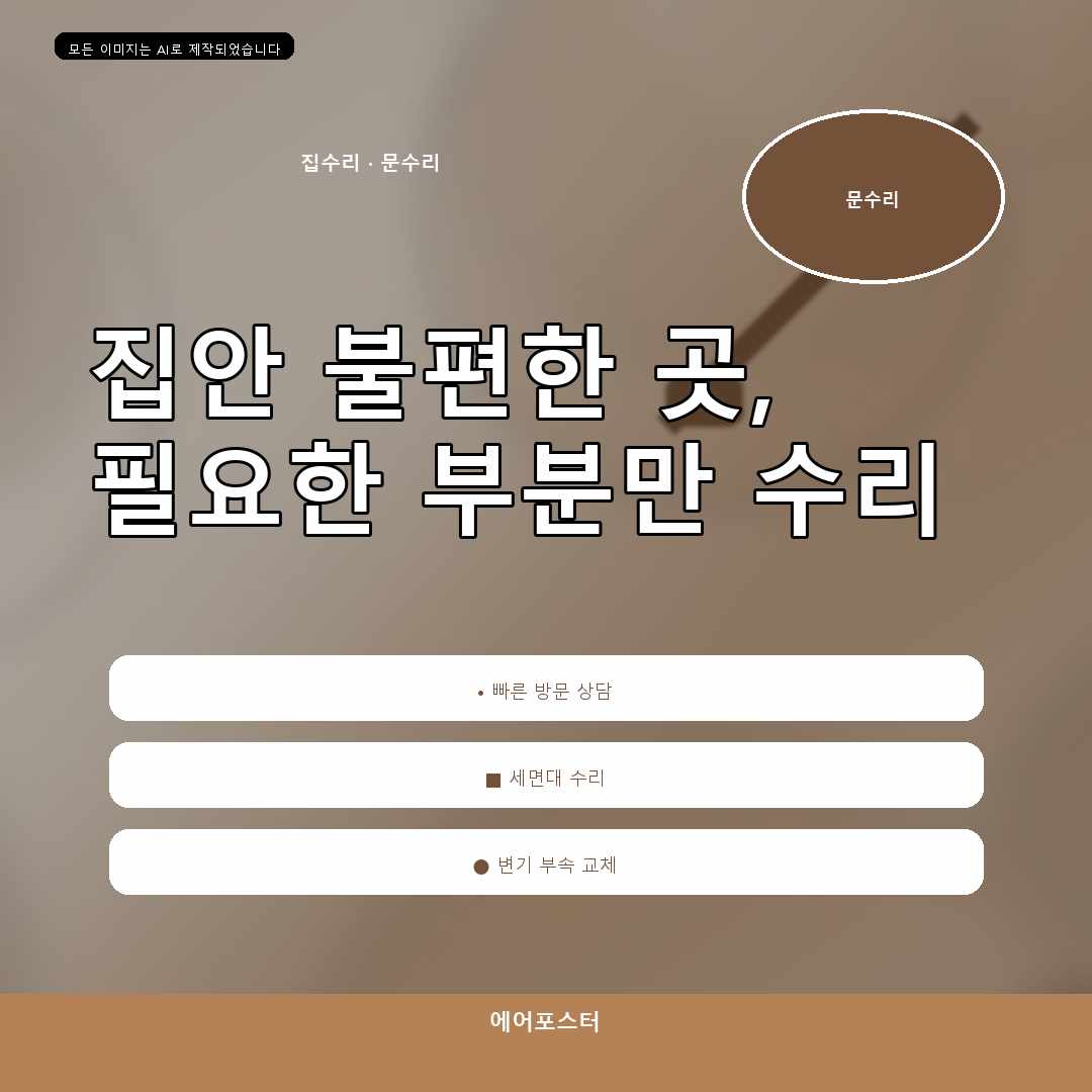 안산시 집수리교체 경기도 안산시 부곡동 변기교체, 부분 보수 여부를 판단하는 기준