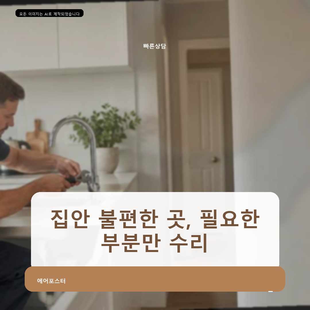 경기도 안양시 동안구 변기누수수리, 현장 조건에 맞춘 작업 순서