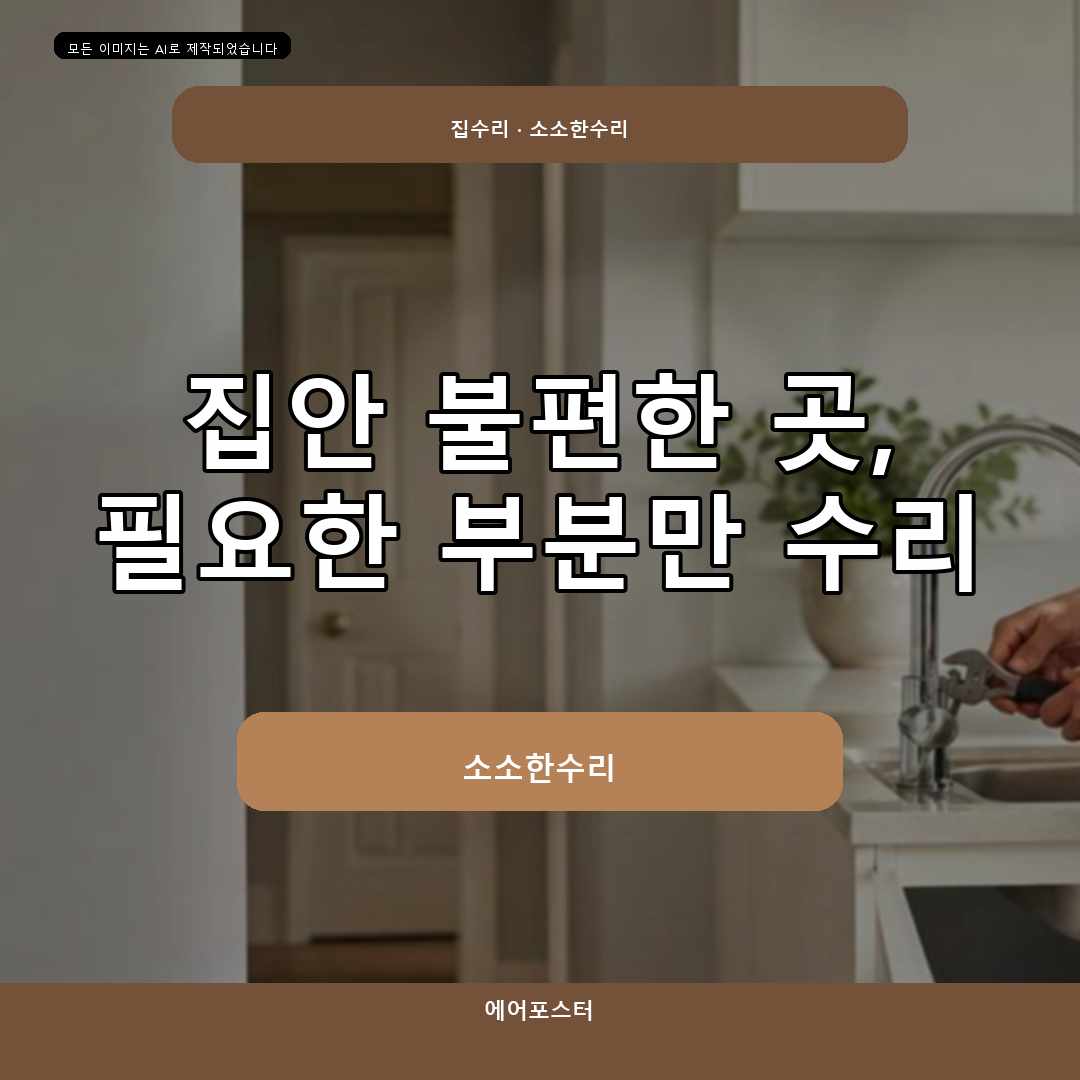 경기도 의왕시 학의동 세면대수리, 견적 전에 확인할 비용 요소