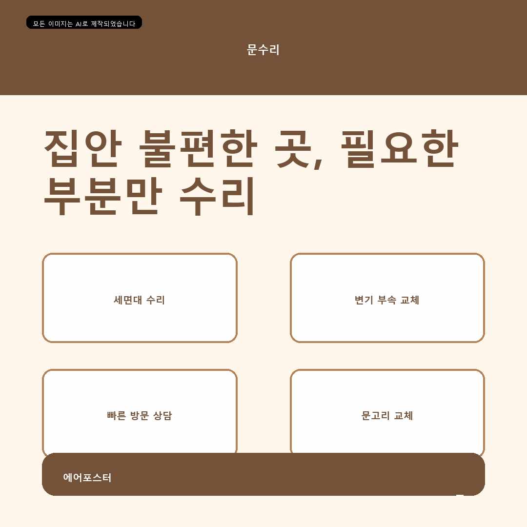 경기도 안산시 와동 화장실배수구수리, 재작업을 줄이는 확인 기준