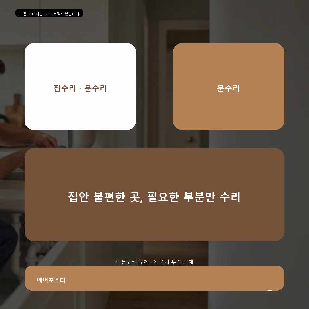 군포시 집수리 경기도 군포시 둔대동 코너선반설치, 현장에서 빠뜨리기 쉬운 점검 항목