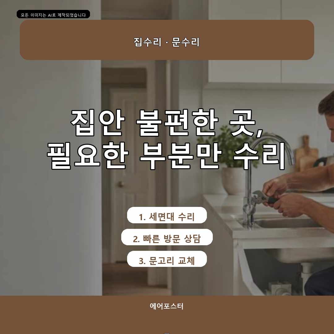 수원시 집수리교체 경기도 수원시 매탄동 방문손잡이교체, 견적 전에 확인할 비용 요소