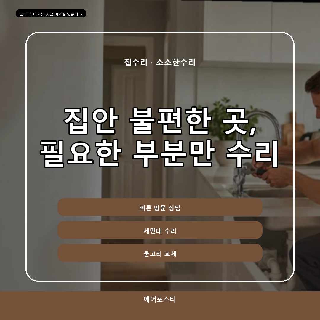 시흥시 집수리 경기도 시흥시 월곶동 방문설치, 당일 작업 전에 확인할 시간 요소