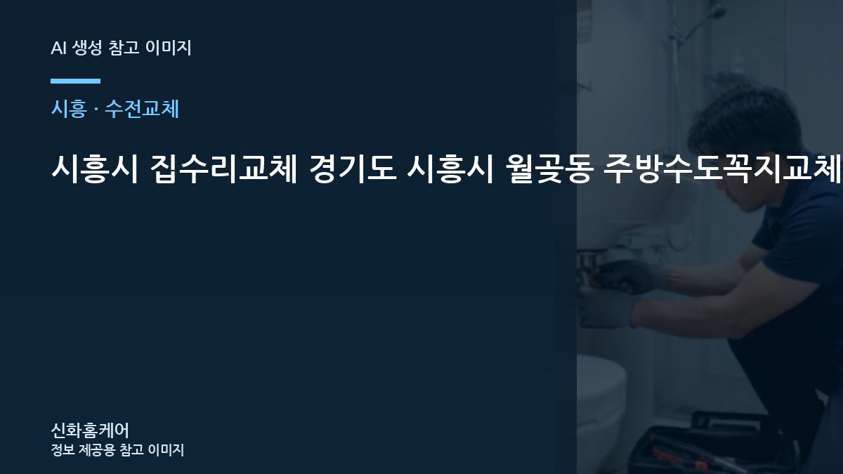 시흥시 집수리교체 경기도 시흥시 월곶동 주방수도꼭지교체, 건조와 양생 시간을 확인해야 하는 이유